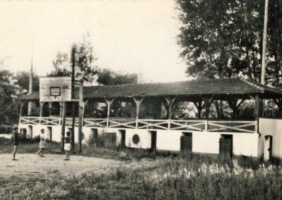 Arènes/terrain de basket-ball de Sort en Chalosse. Les Landes Sportives. Années 1930